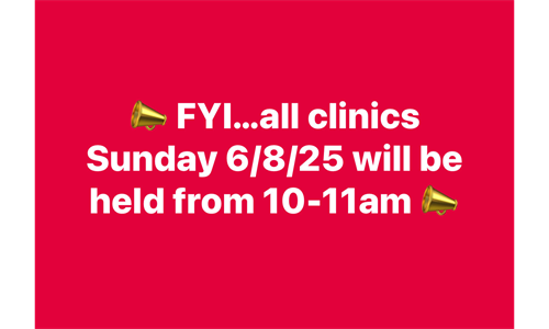 LAST SPRING CLINIC 6/8/25